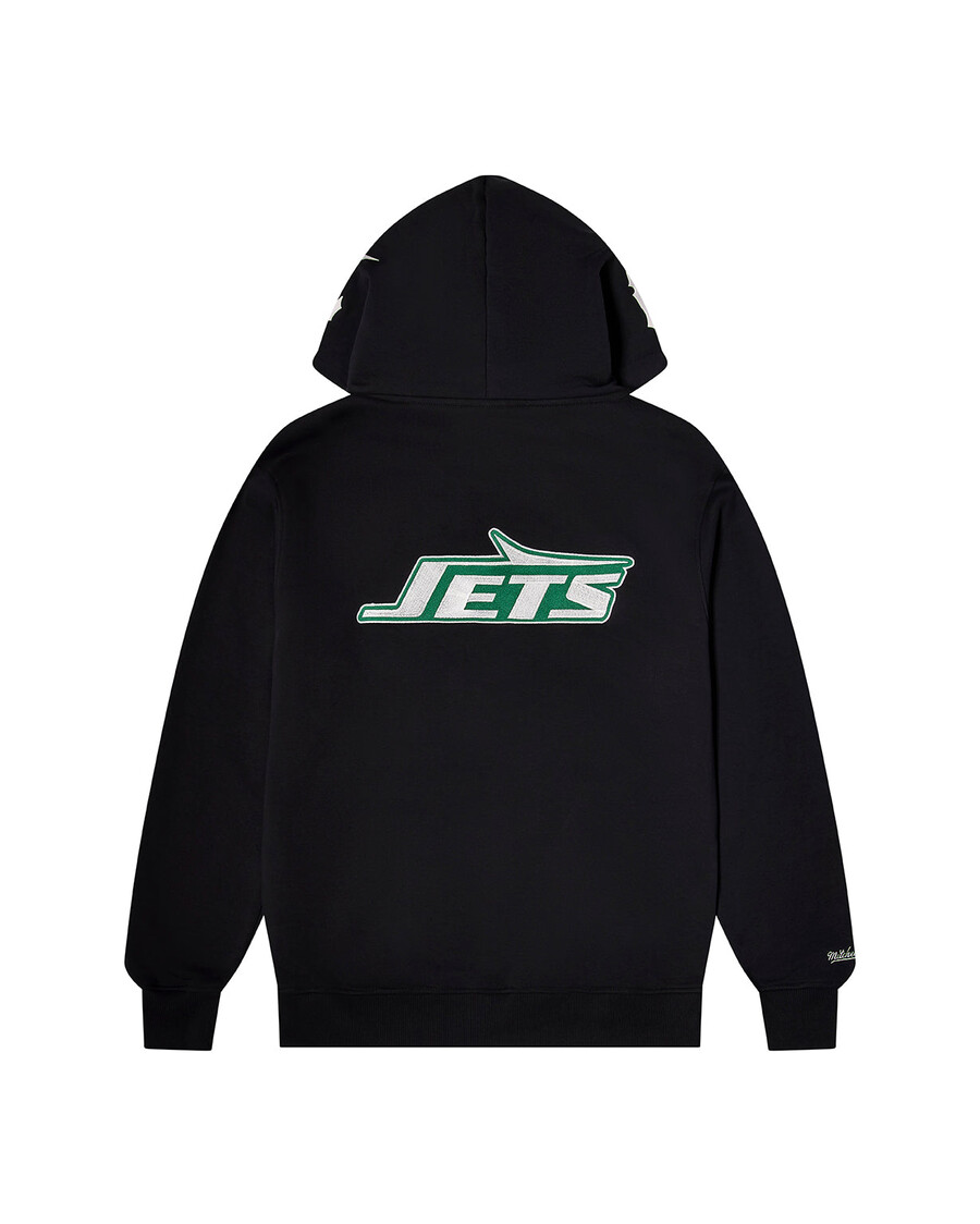 sweat à capuche trapstar x nfl jets - noir