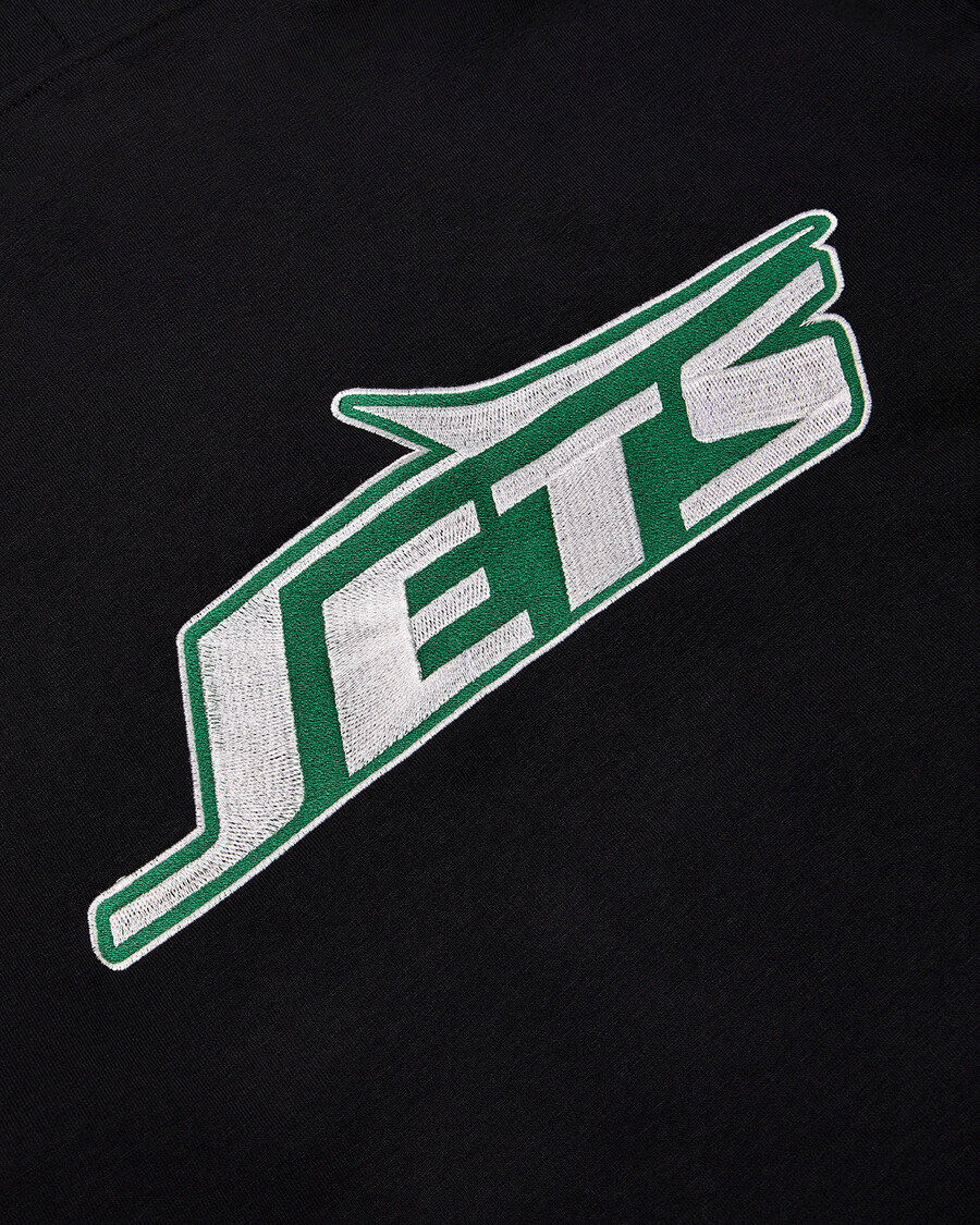 sweat à capuche trapstar x nfl jets - noir