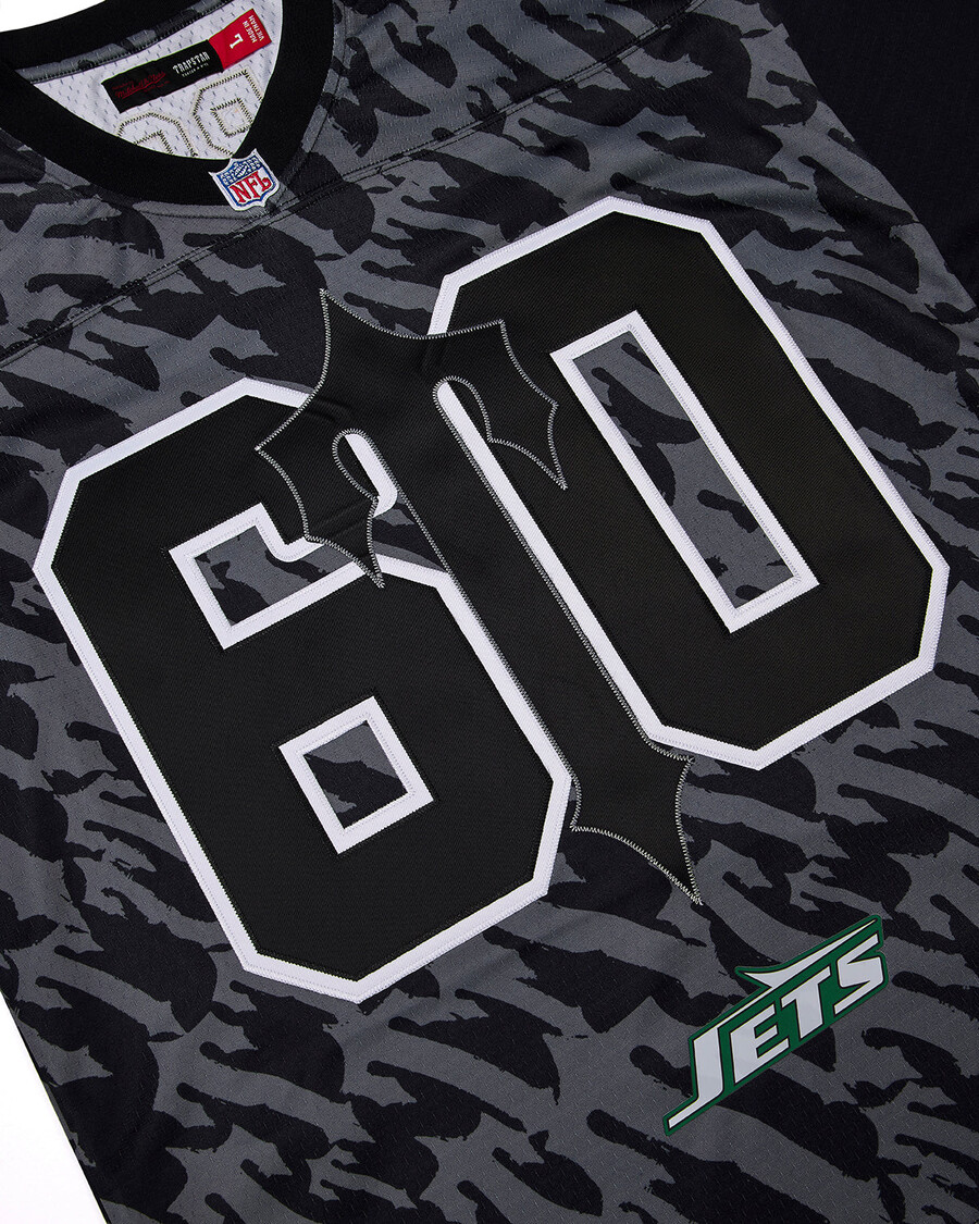 maillot trapstar x nfl jets legacy - 60e anniversaire - noir
