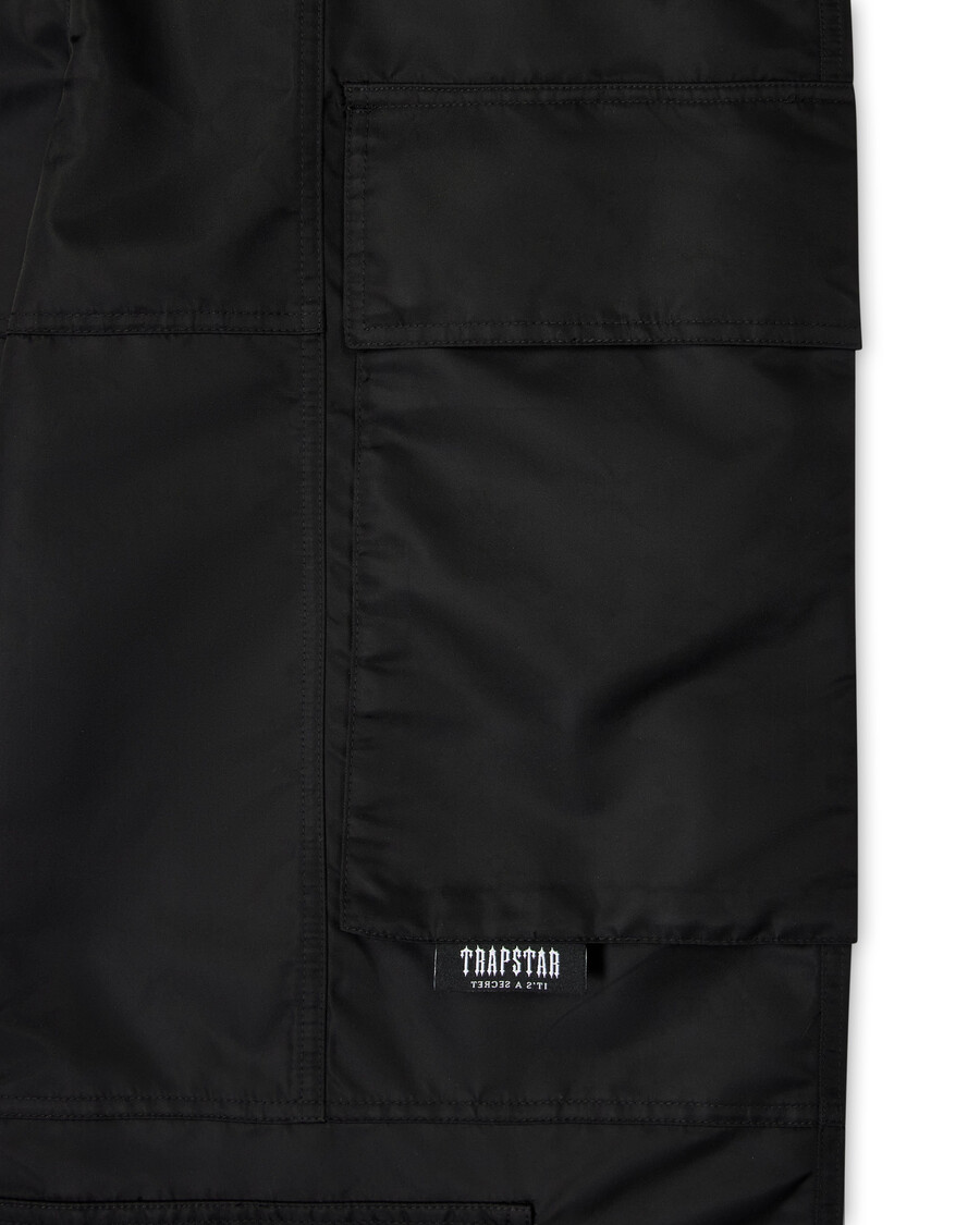 pantalon cargo trapstar x ed hardy hell cat - noir