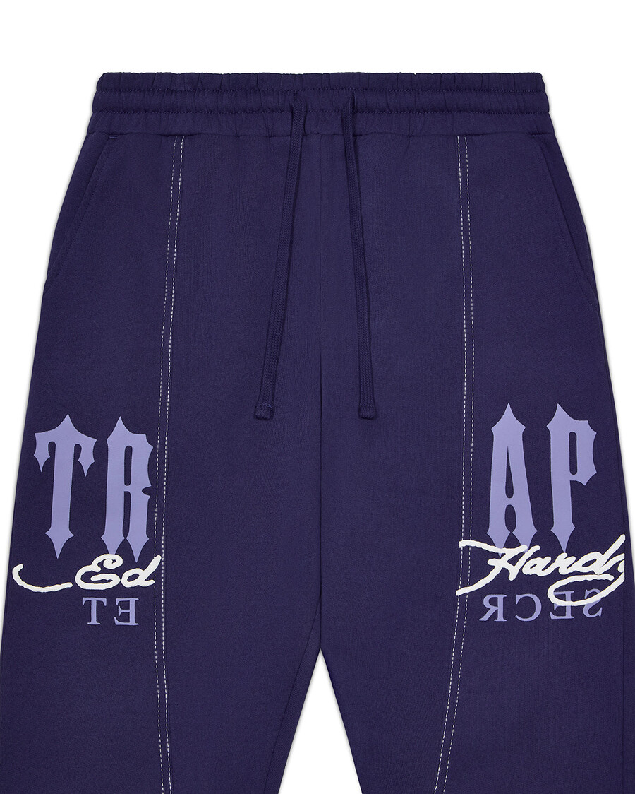 pantalon de jogging trapstar x ed hardy dbd - bleu marine