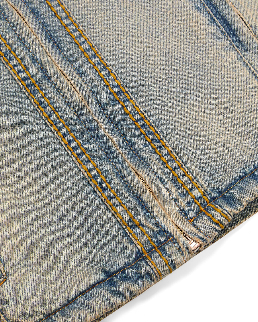 veste de motocross en denim irongate - bleu sable*