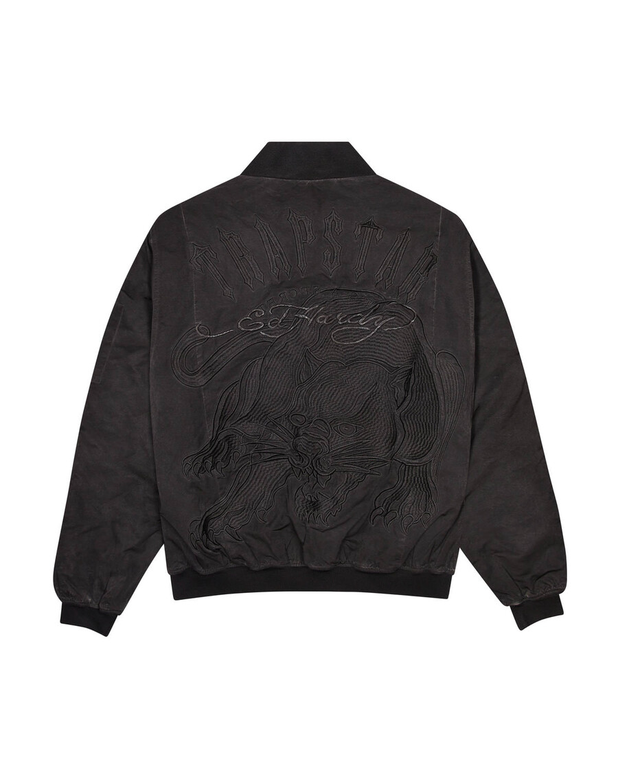 bomber trapstar x ed hardy - noir