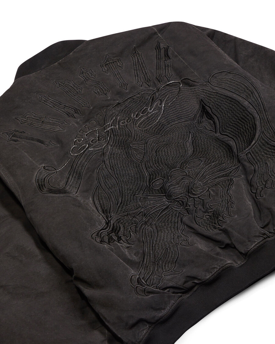 bomber trapstar x ed hardy - noir